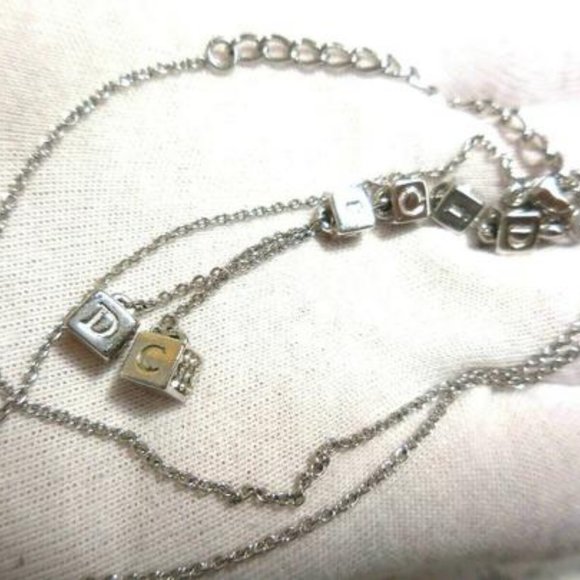 Dior Silver/Crystal Lariat Style Charm Necklace - Picture 8 of 8